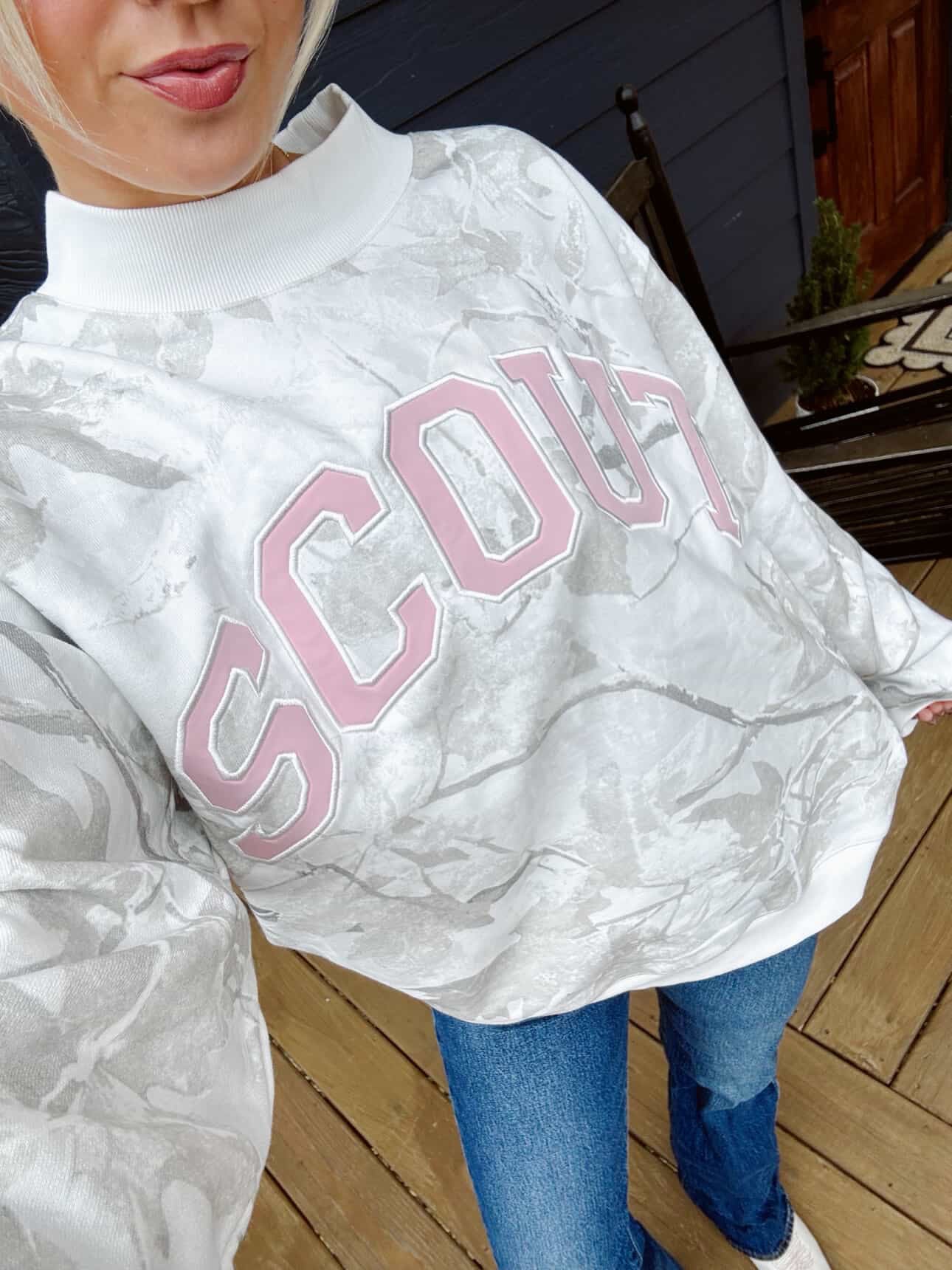 Heritage Terry Mockneck - Light Camo