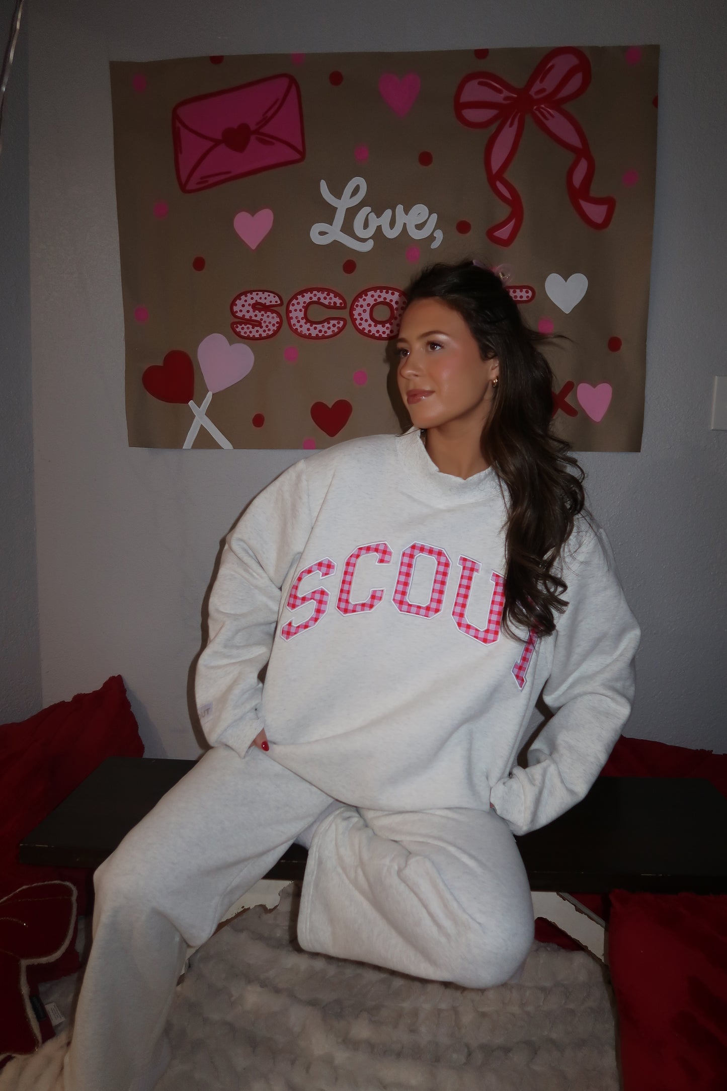 Fleece Mockneck - Gingham