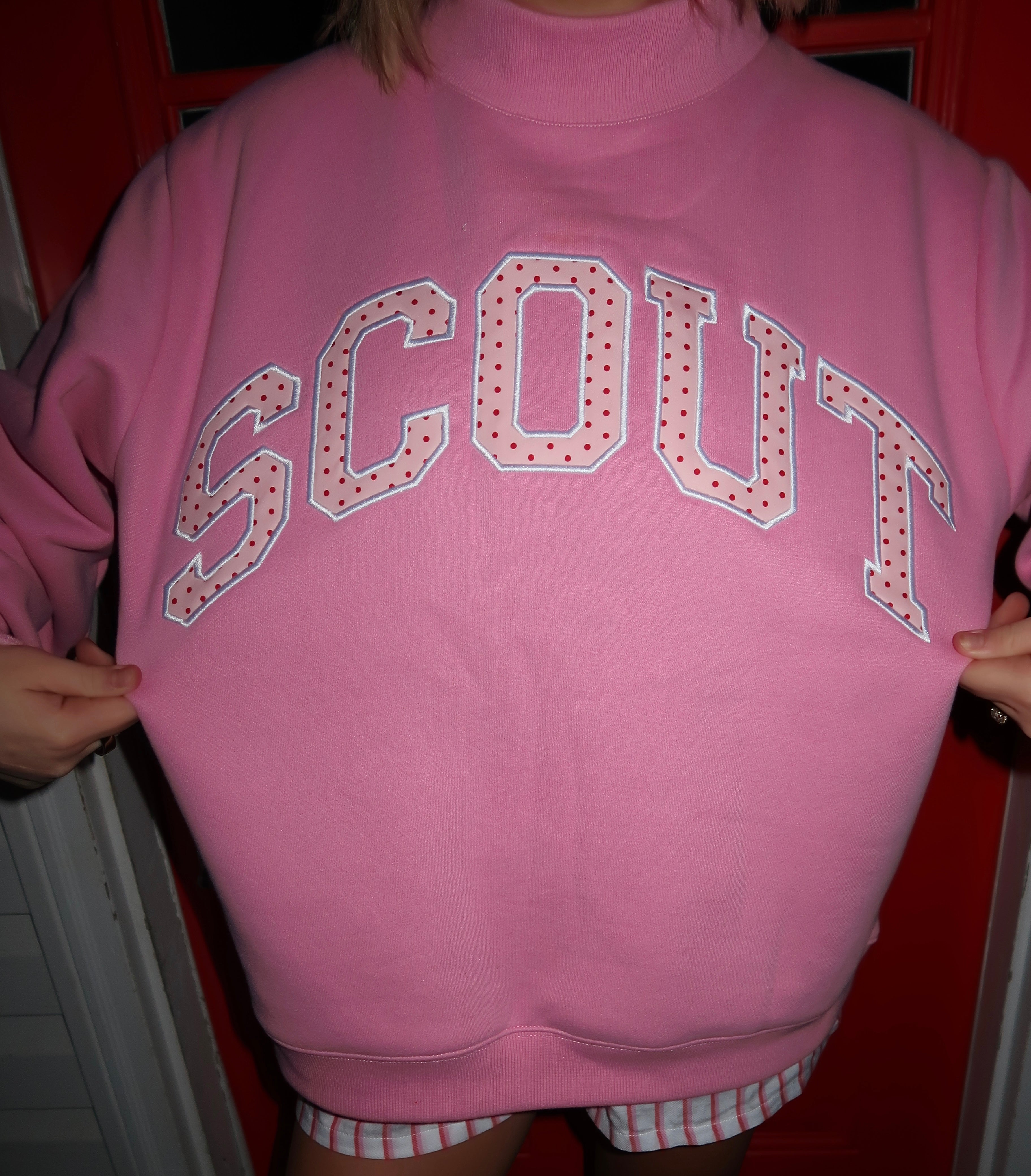 Fleece Mockneck - Polka Dots