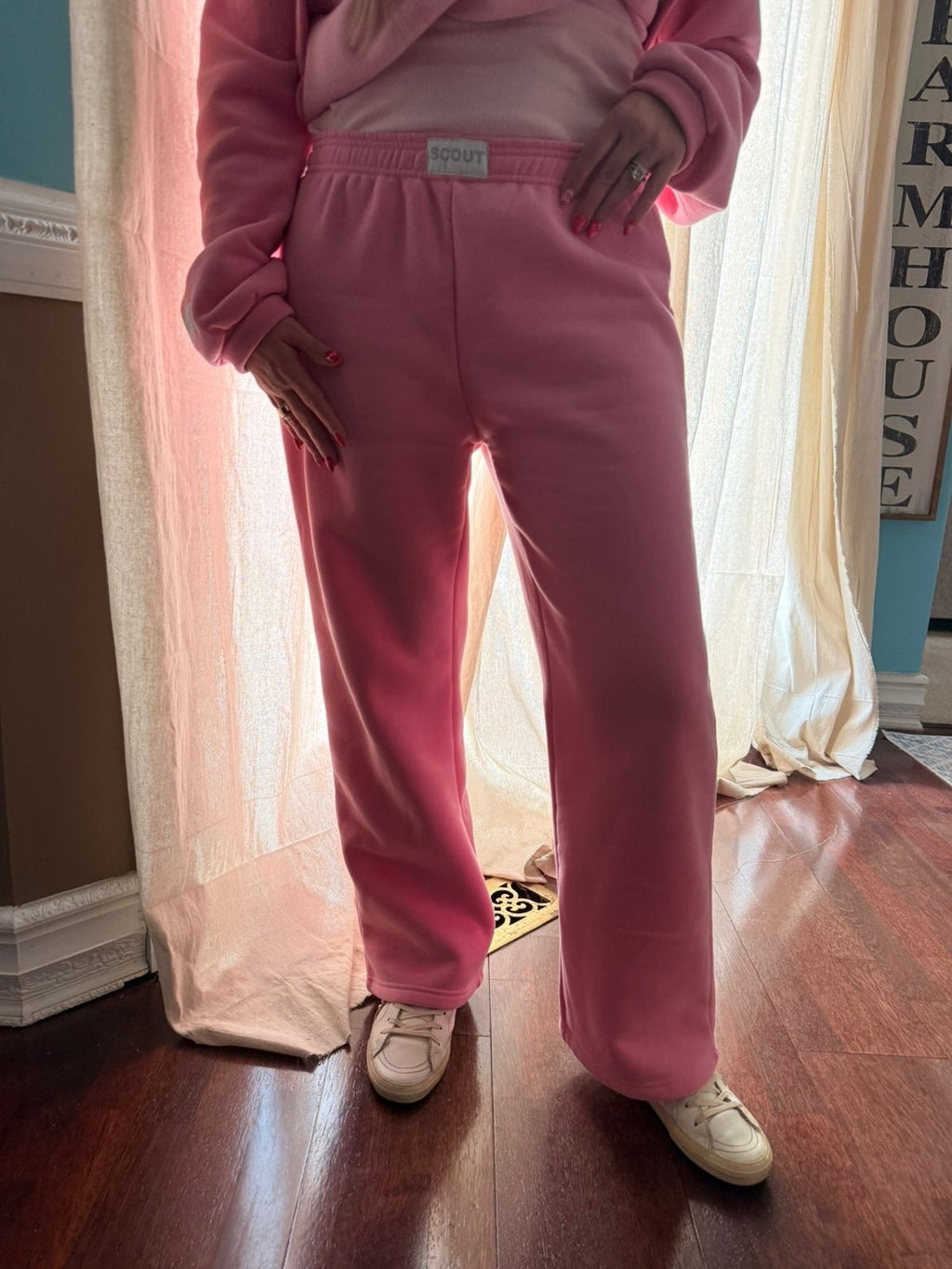 Fleece Relaxed Sweatpants - Bubblegum Pink
