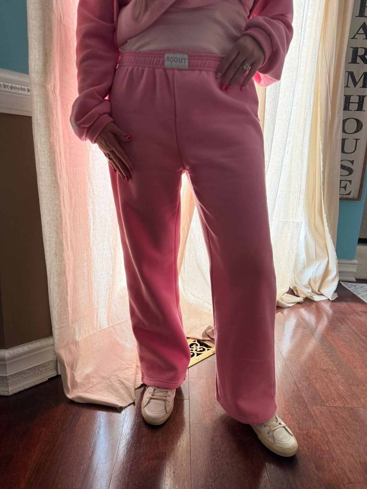 Fleece Sweatpants - Bubblegum Pink