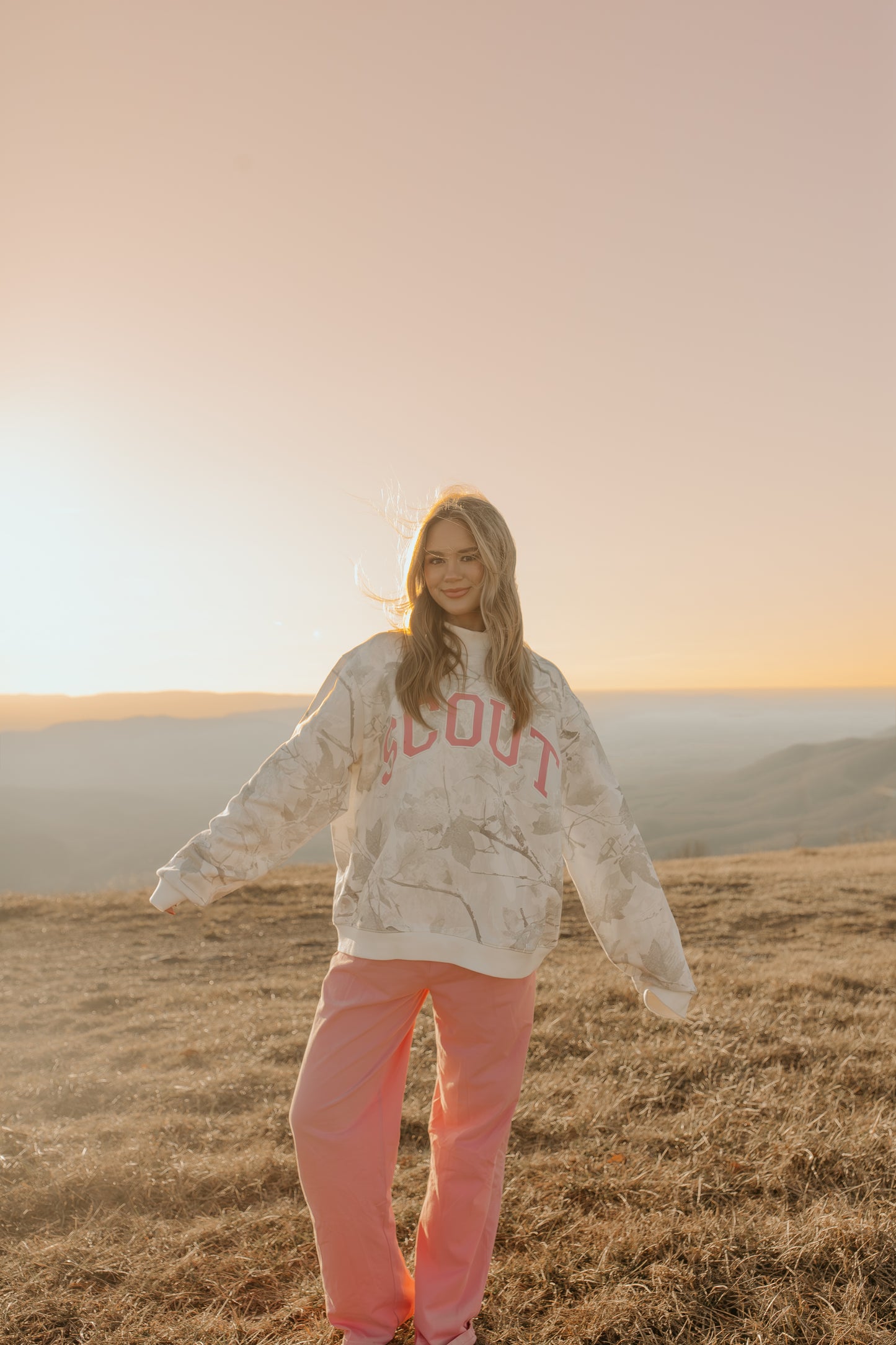 Heritage Terry Mockneck - Light Camo