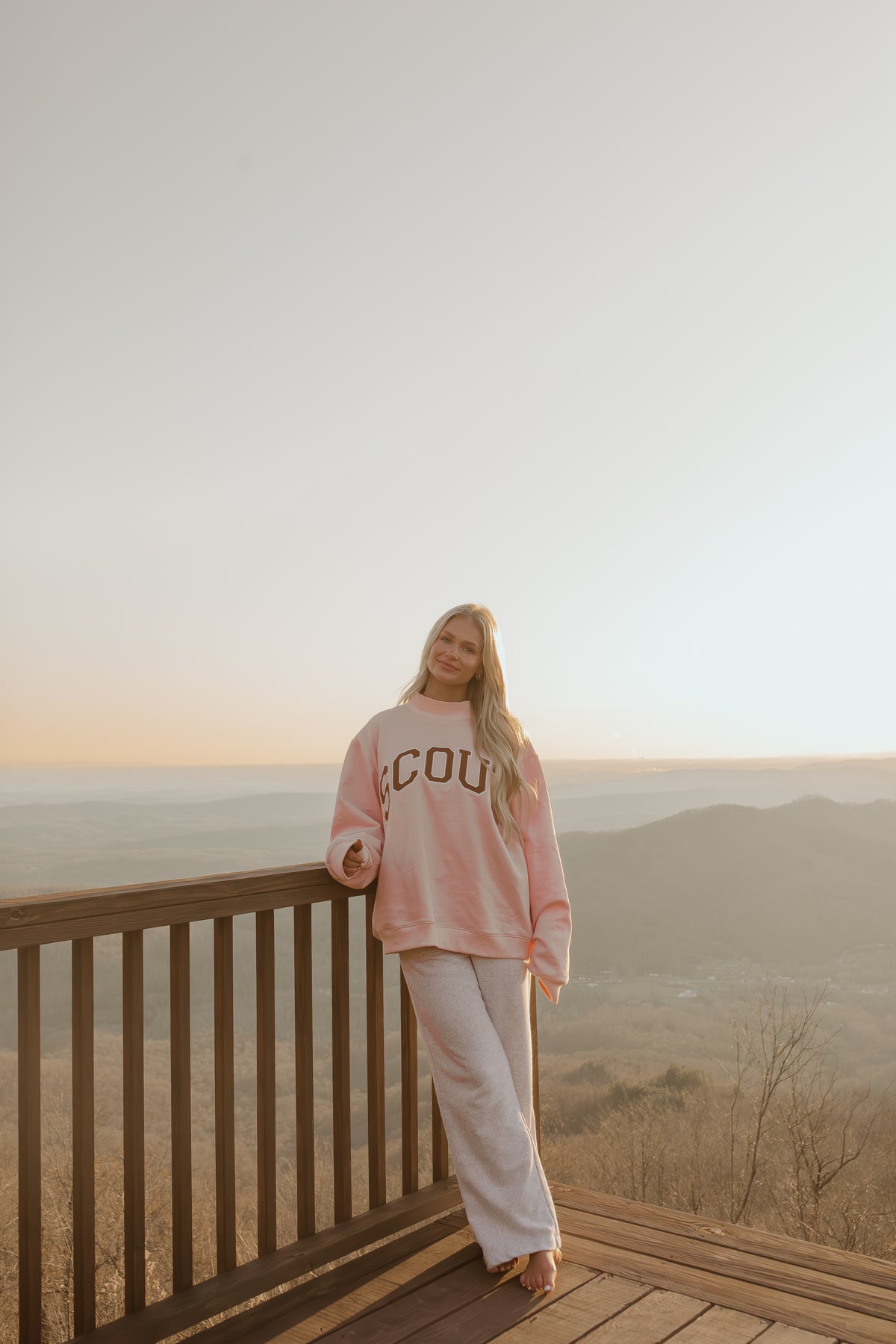 Heritage Mockneck - Blush Pink
