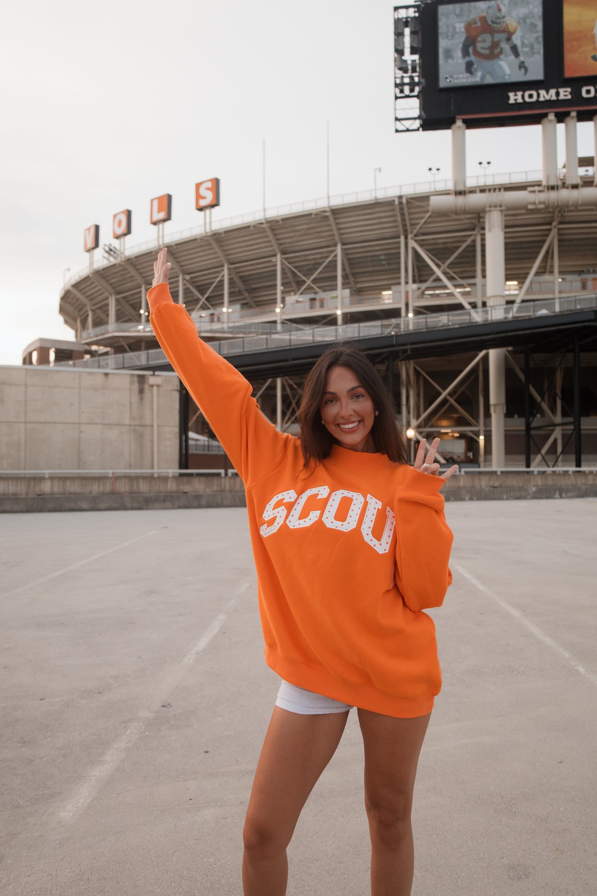 Fleece Mockneck - TN Orange